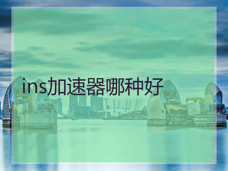ins加速器哪种好