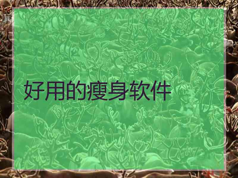 好用的瘦身软件