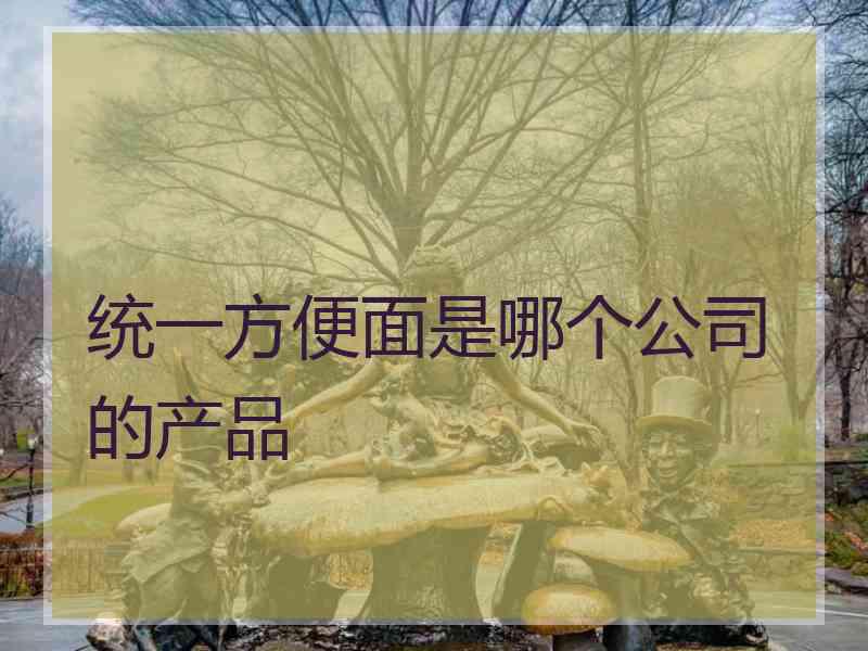 统一方便面是哪个公司的产品