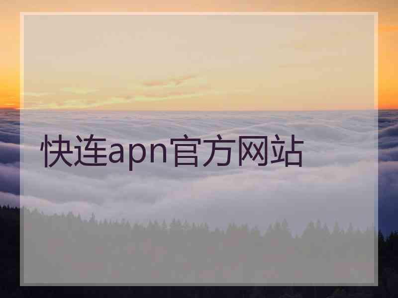 快连apn官方网站