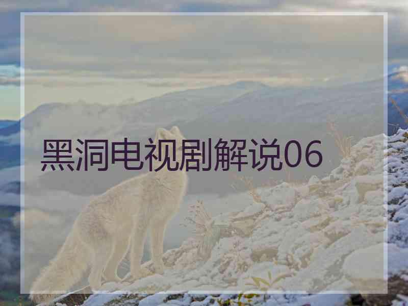 黑洞电视剧解说06