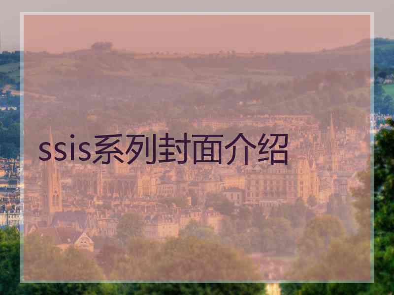 ssis系列封面介绍