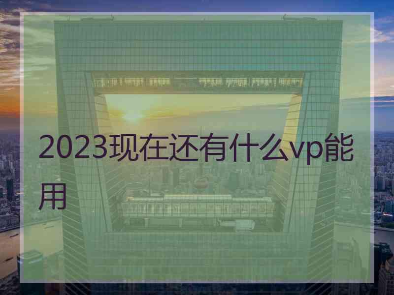 2023现在还有什么vp能用