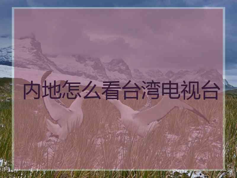 内地怎么看台湾电视台
