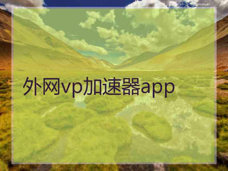 外网vp加速器app