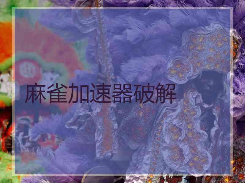 麻雀加速器破解