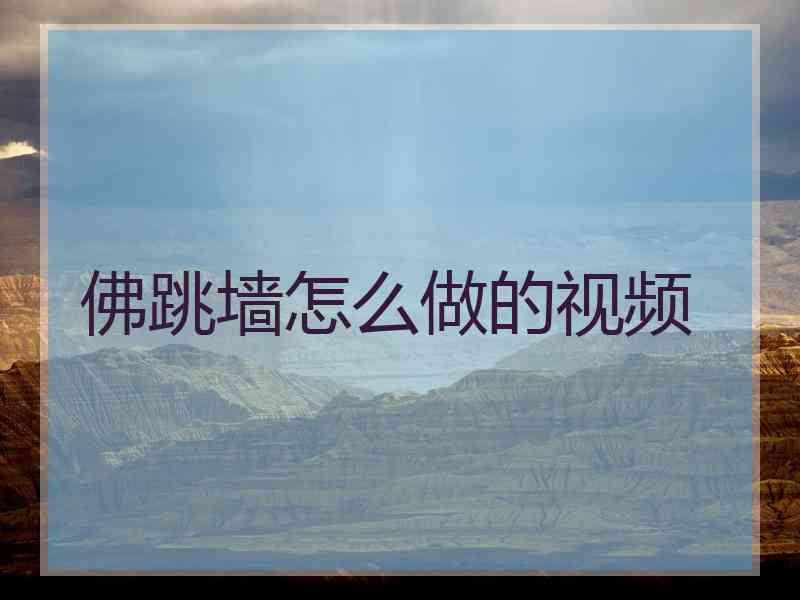 佛跳墙怎么做的视频